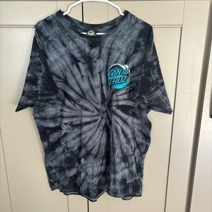 Santa Cruz tie dye shirt sleeve tee shirt men's x-large